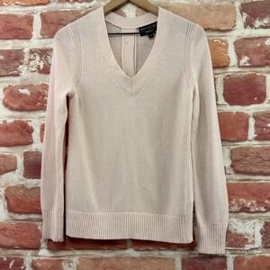Banana Republic Filpucci Sweater Women's S Pink Wool Cashmere Blend Button Back